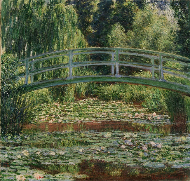 Water Lilies and Japanese Bridge